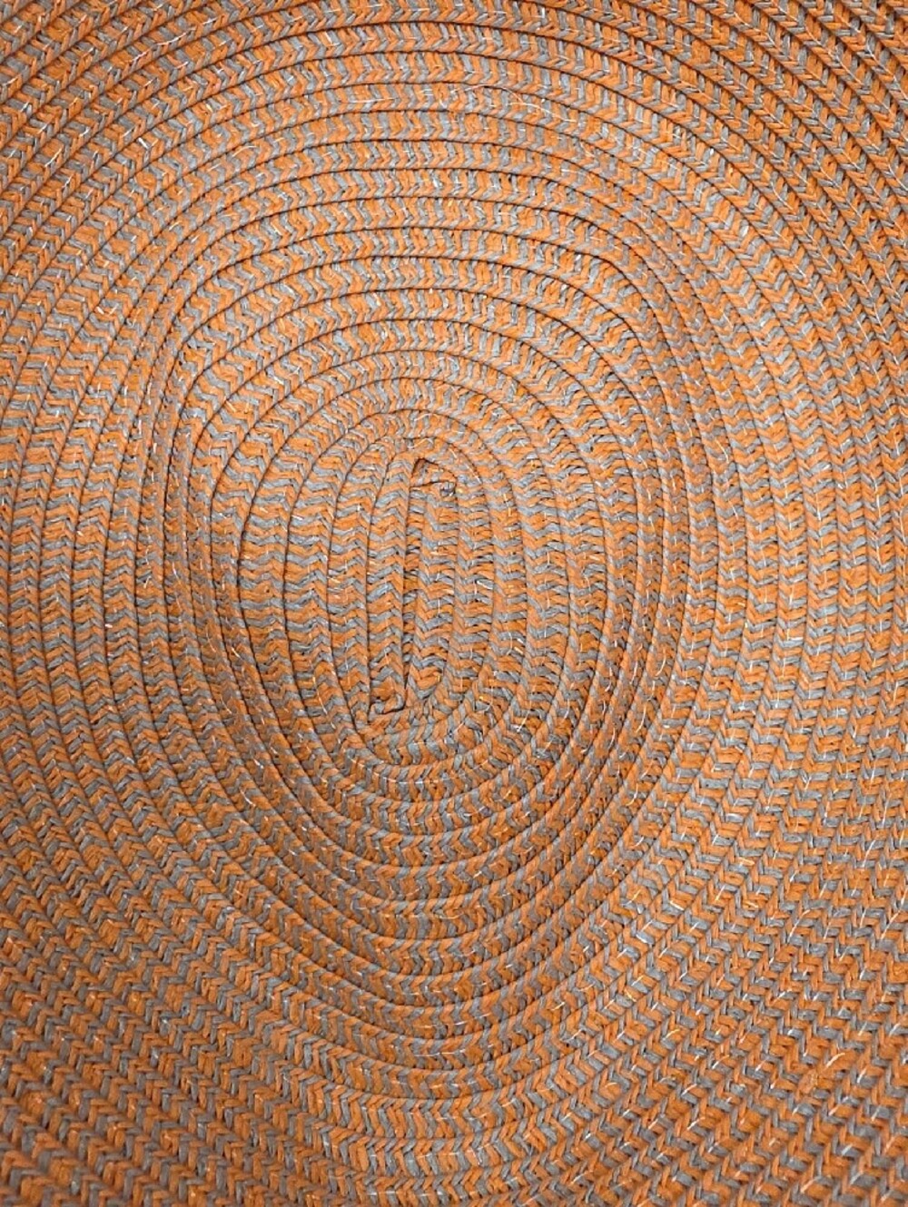 Stacy Adams Orange and Cream Women's Straw Fedora Hat - Picture 9 of 9